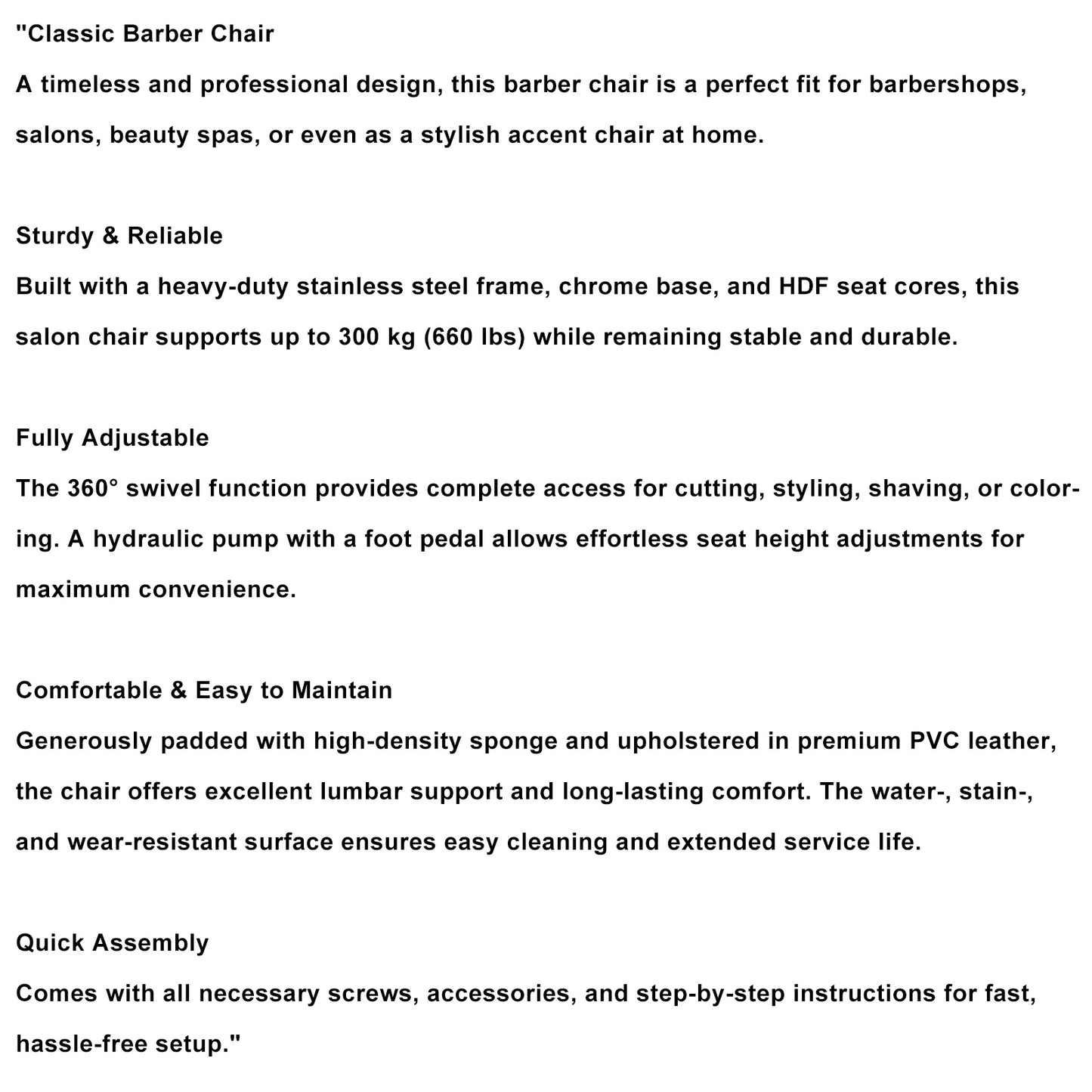 Makeup Chair Barber Chair Beauty Salon Hair Styling Hairdressing Hairdresser