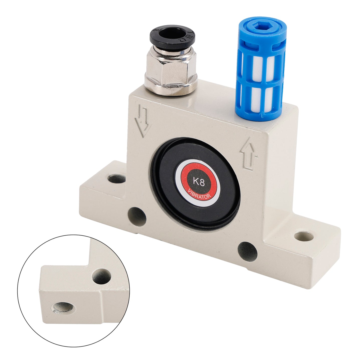 K8/10/13/16 Pneumatic Vibrator Power Concrete Vibrator Air Turbine Oscillator, K08