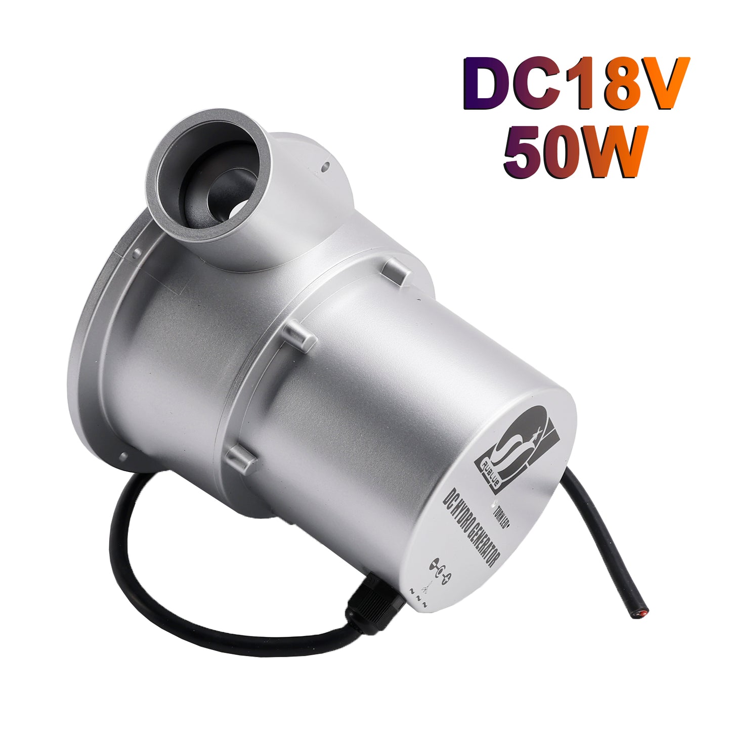 12V Water Flow Turbine Small Hydroelectric Generator DC18V 50W for Home Field