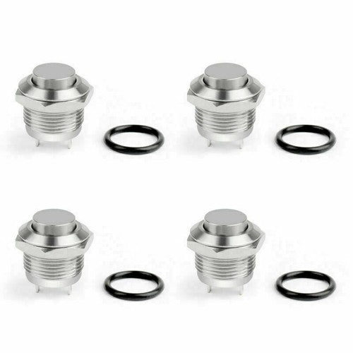 Mini 12mm 12V LED Stainless Steel Momentary Push Button Switch For Car/Boat/ US