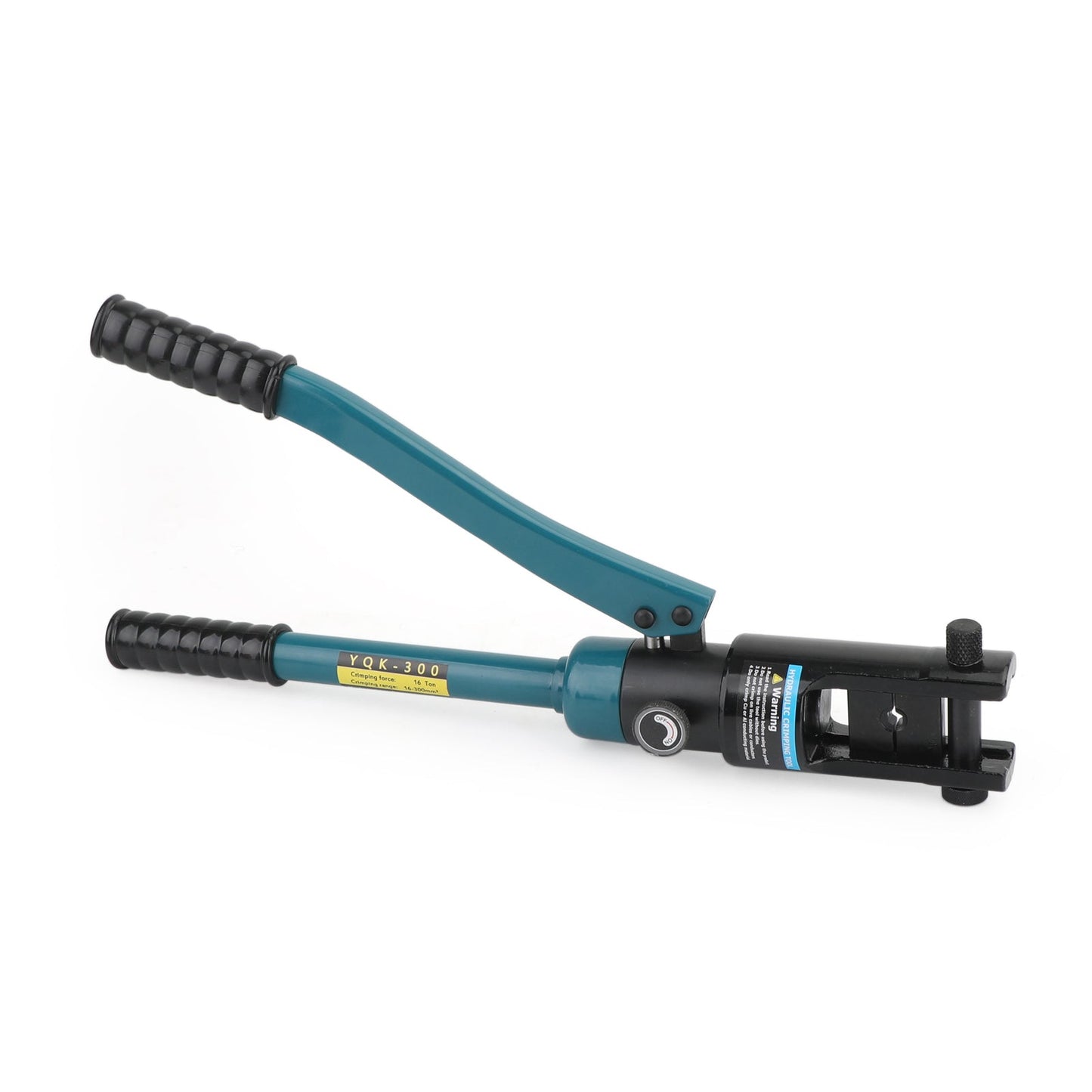 16 Ton Hydraulic Cable Lug Crimper Tool with Improved Black Dies – Battery Wire Terminal Crimping Kit