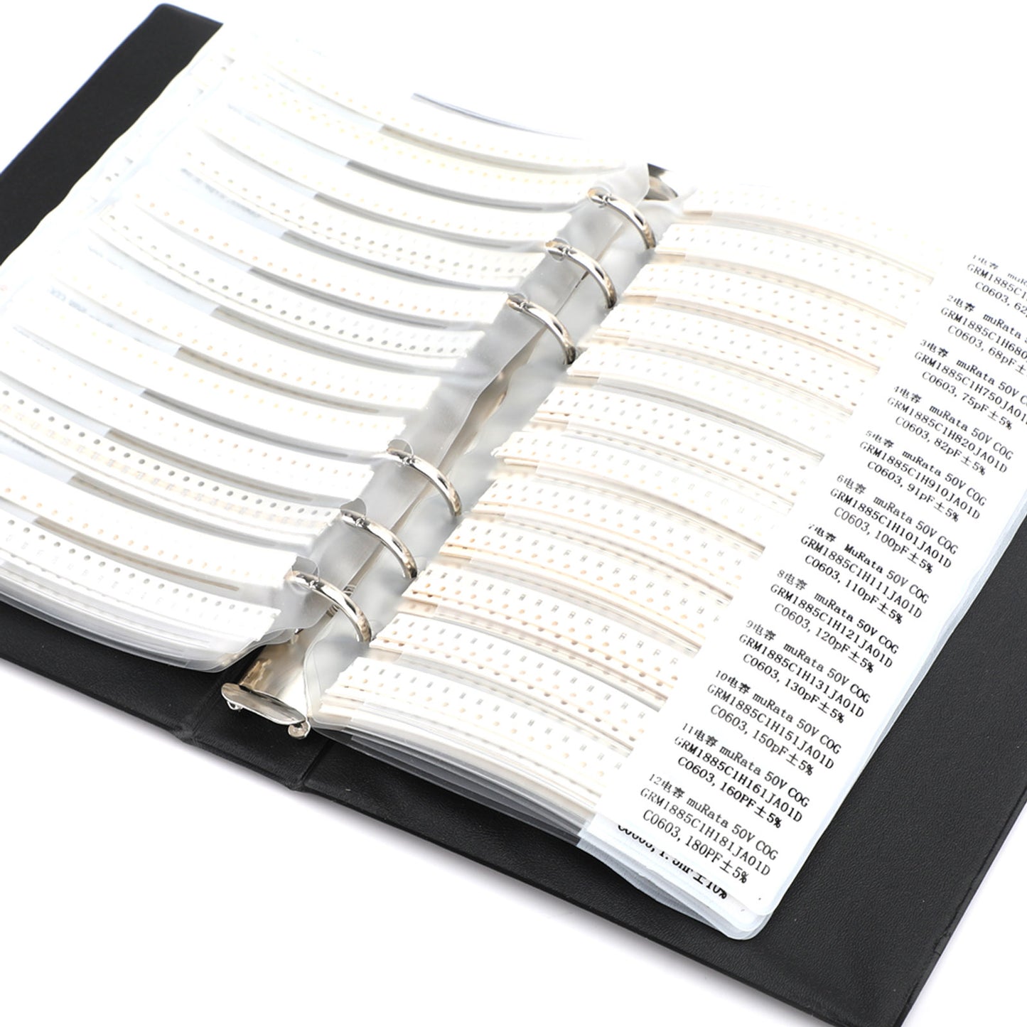 SMD0603 Capacitor sample book 90 values * 50pcs=4500pcs Capacitor kit SMD