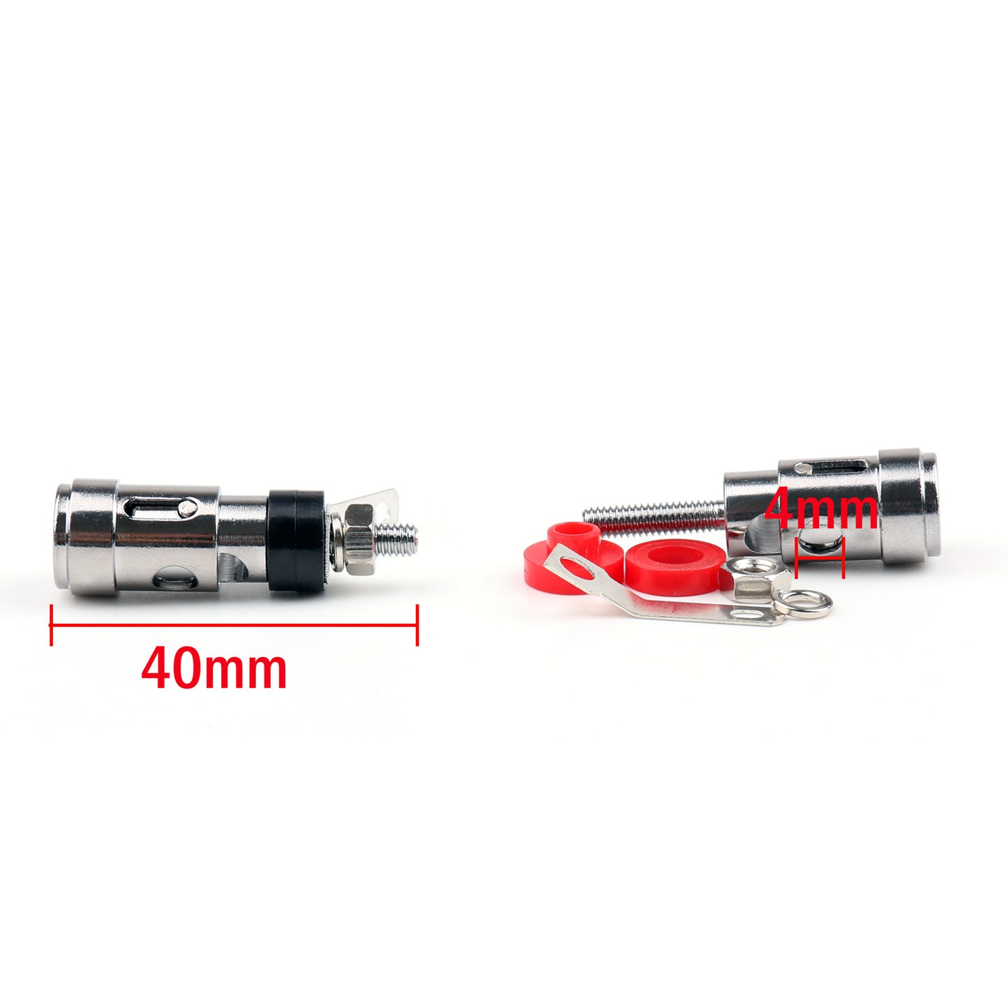 4 x Copper Speaker Binding Post Spring Loaded Subwoofer Basket Terminal US