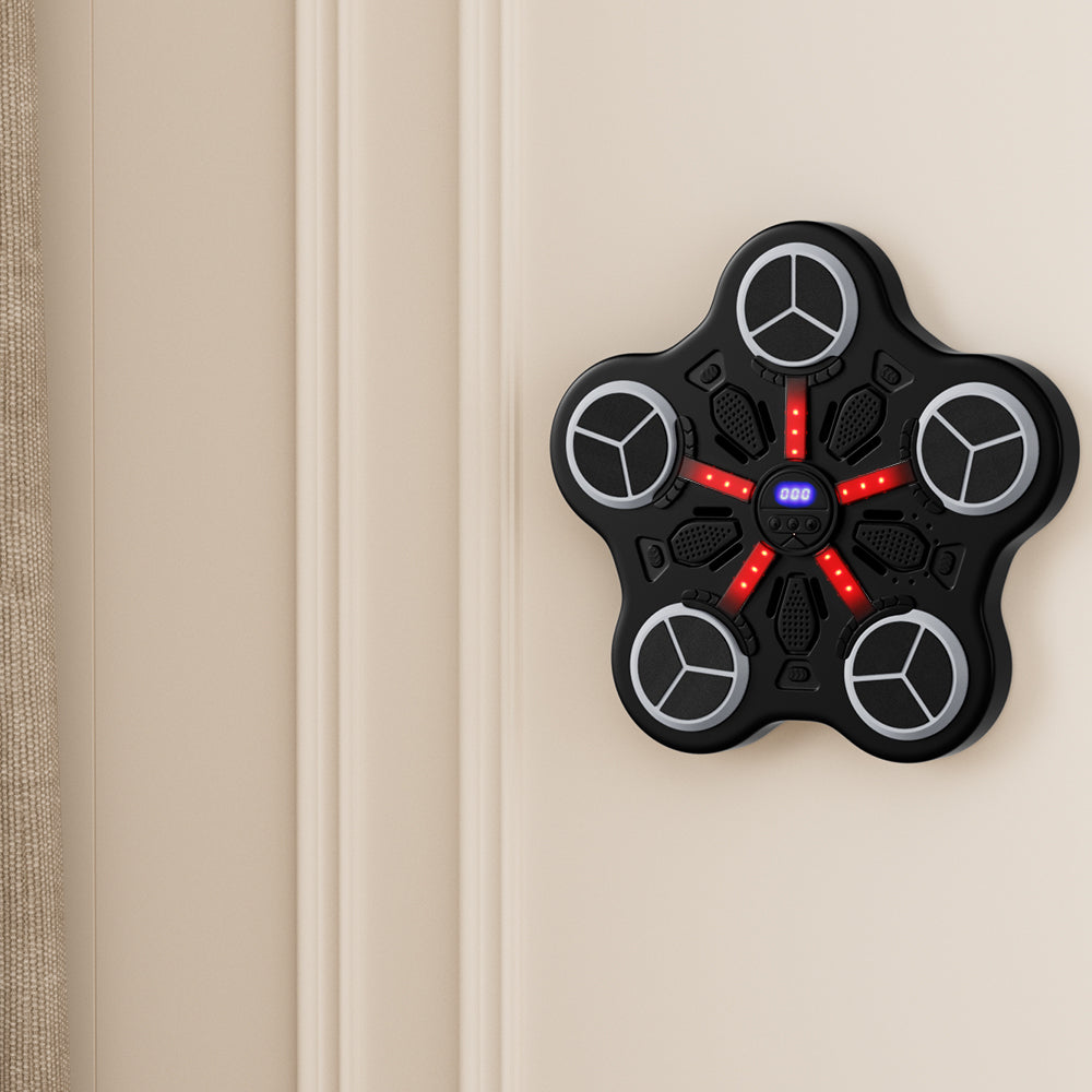 Dual Installation Options & Scoring Function for Home Use Music Boxing Machine for Kids – Wall-Mounted Bluetooth Smart Boxing Trainer with Workout Gloves (Copy)