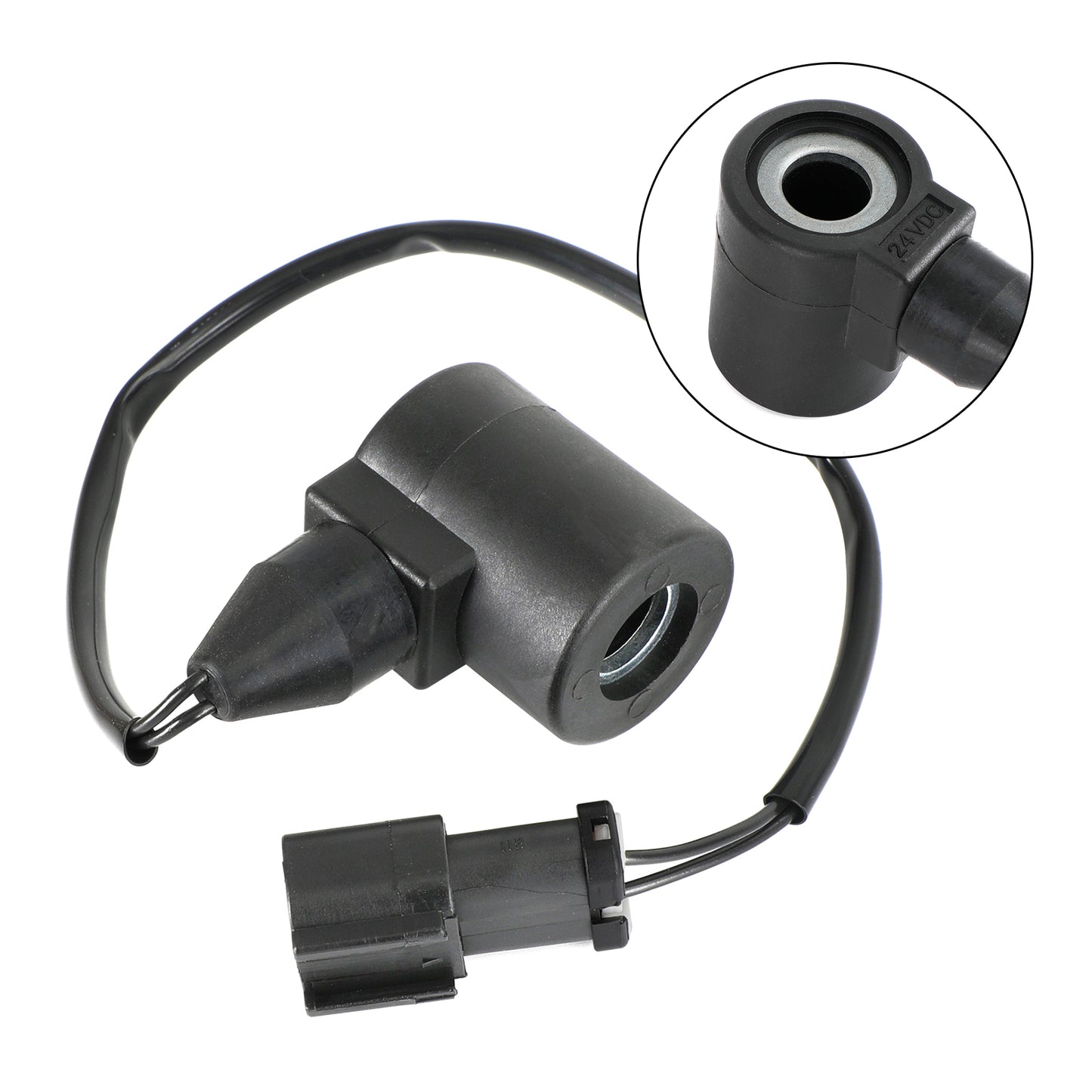 DC 24V Solenoid Valve Coil For Komatsu Excavator PC120-6/PC60-7