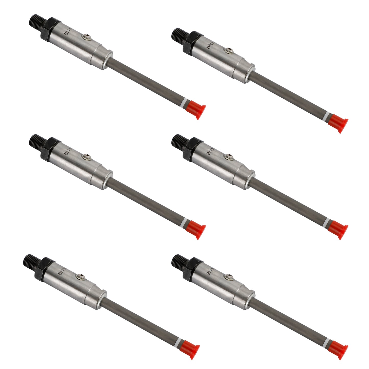 1/6Set 8N-7005 Fuel Injector Pencil Nozzle For Caterpillar CAT 3304 3306B Engine, 6Pcs