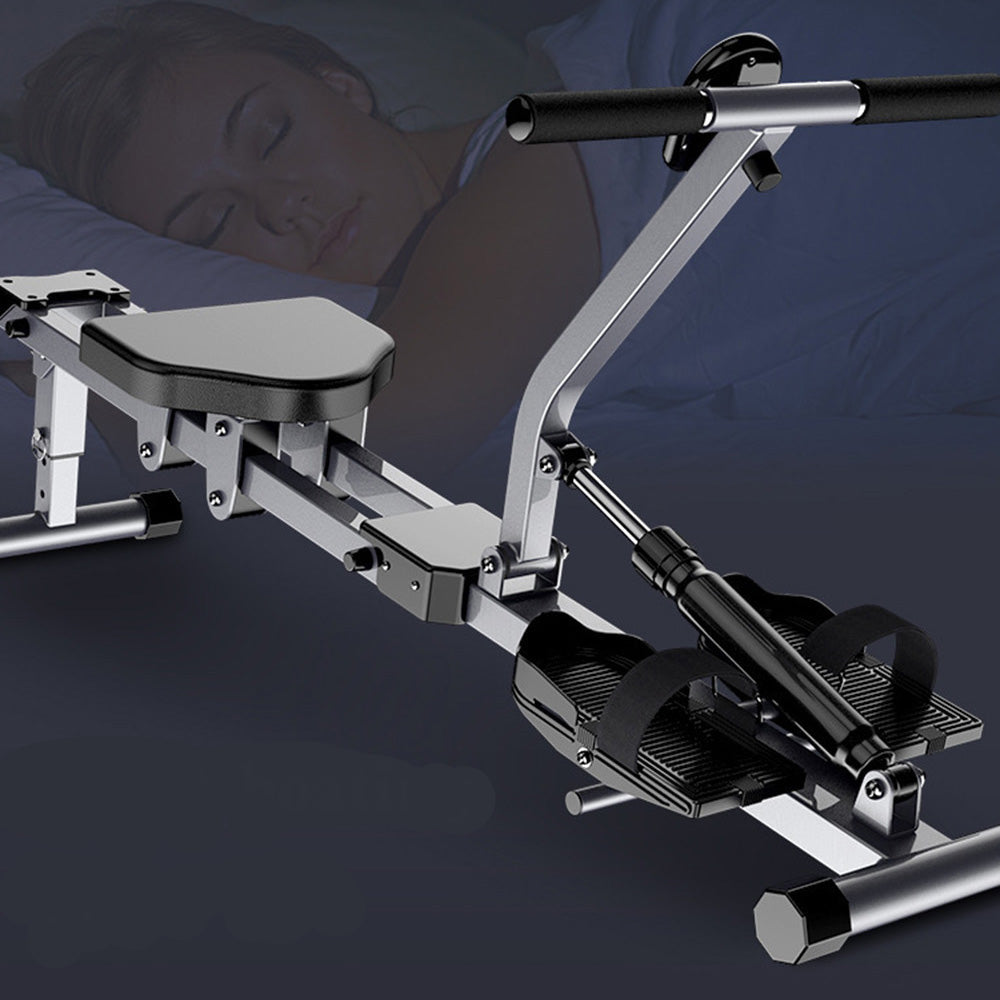 Folding Mute Single Bar Rowing Machine Home Cardio Workout