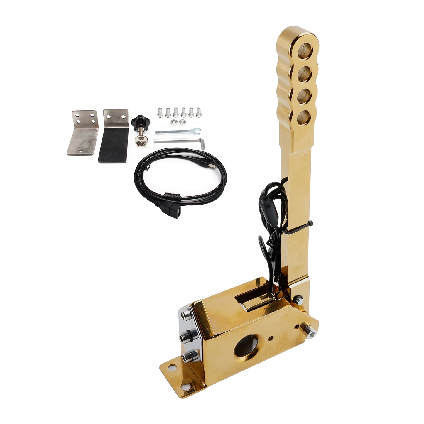 14Bit SIM USB Handbrake For Assetto PC Racing Games G25/G27/G29/T300/T500 Gold