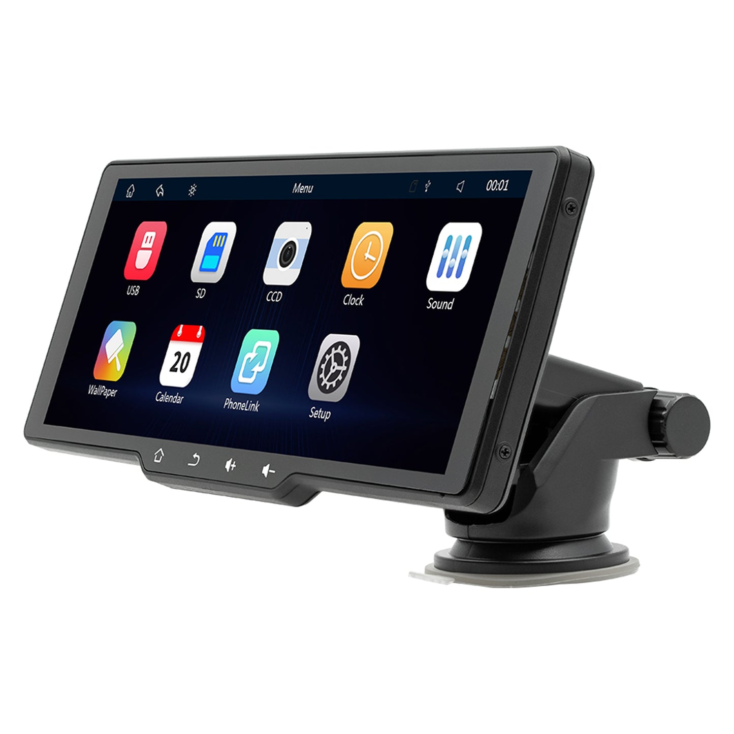 10.26inch HD Screen Portable Wireless Carplay Car Bluetooth MP5 Player 4 LED Camera