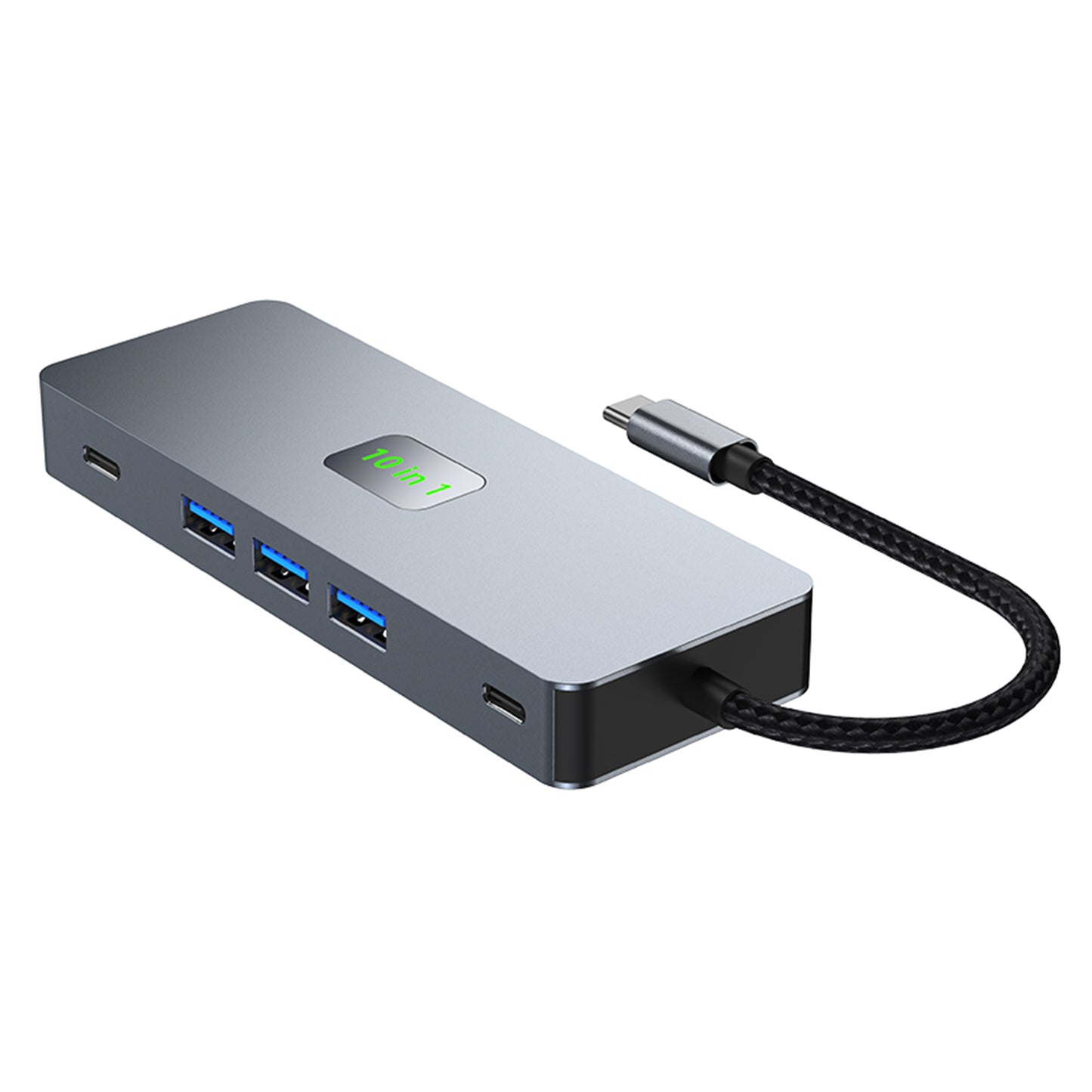 10 in 1 TYPE-C to RJ45 Gigabit USB 3.0 HDMI SD/TF PD100W USB-C Data Interface