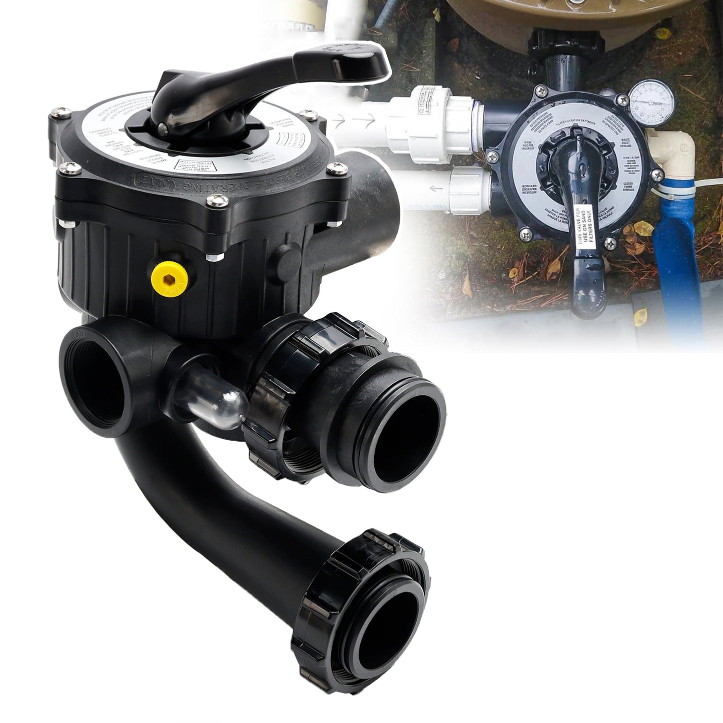 SPX0710X32 Vari-Flo Multiport Valve 1.5" Fit For Hayward S200 and S240 Series Pool