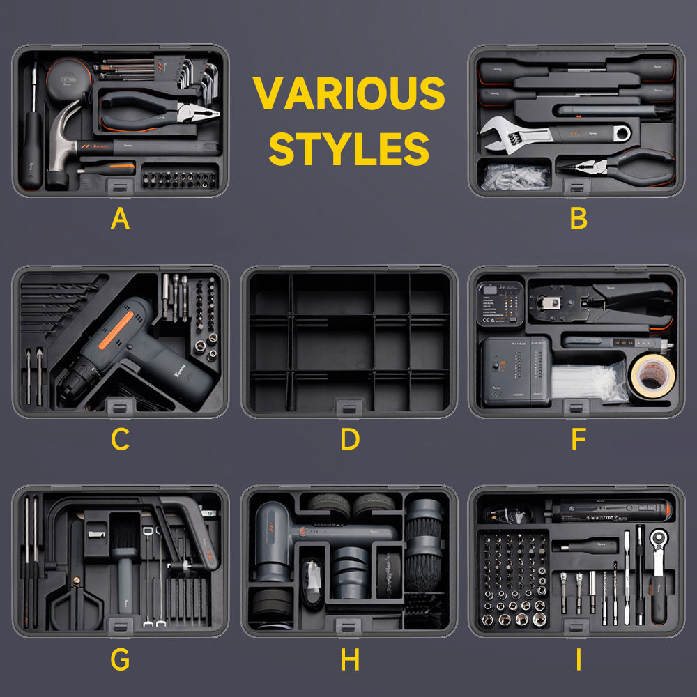 Multifunctional Home & Auto & Woodworkers Repair Tool Kit, Boxes-C