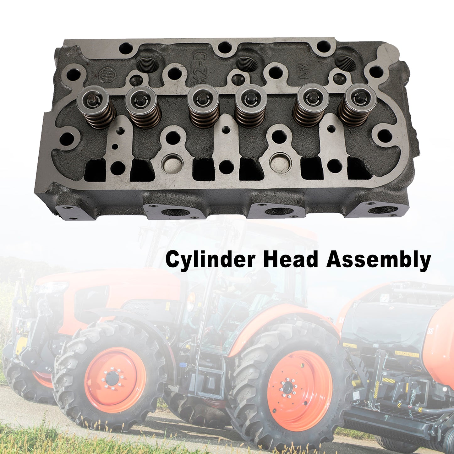 Complete Engine Cylinder Head with Valves for Kubota D1105 Engine