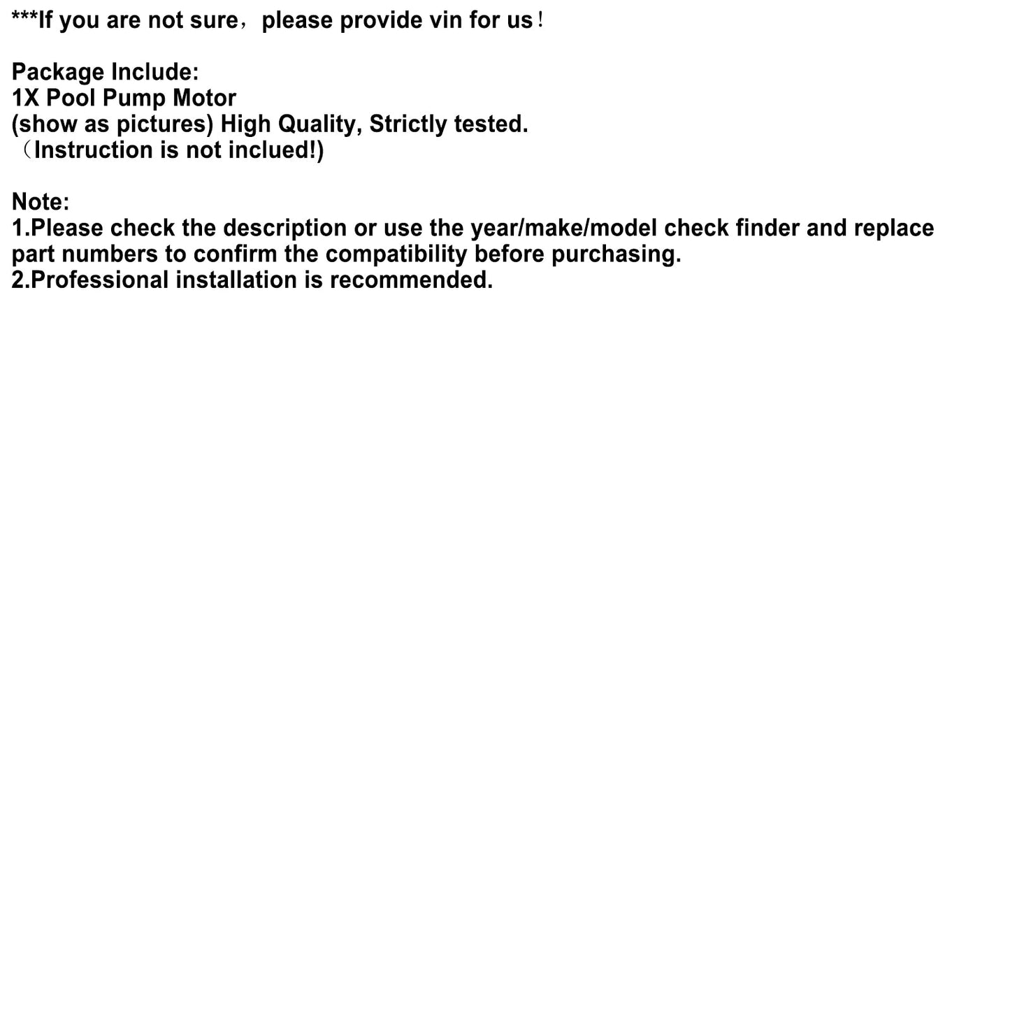 115/230V UST1152 Pool Motor For Hayward Super Pump motor replacement