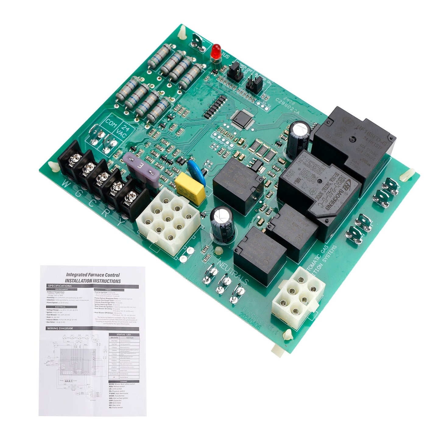 ICM280 Furnace Control Circuit Board for Goodman Control Board B1809906 B1809908
