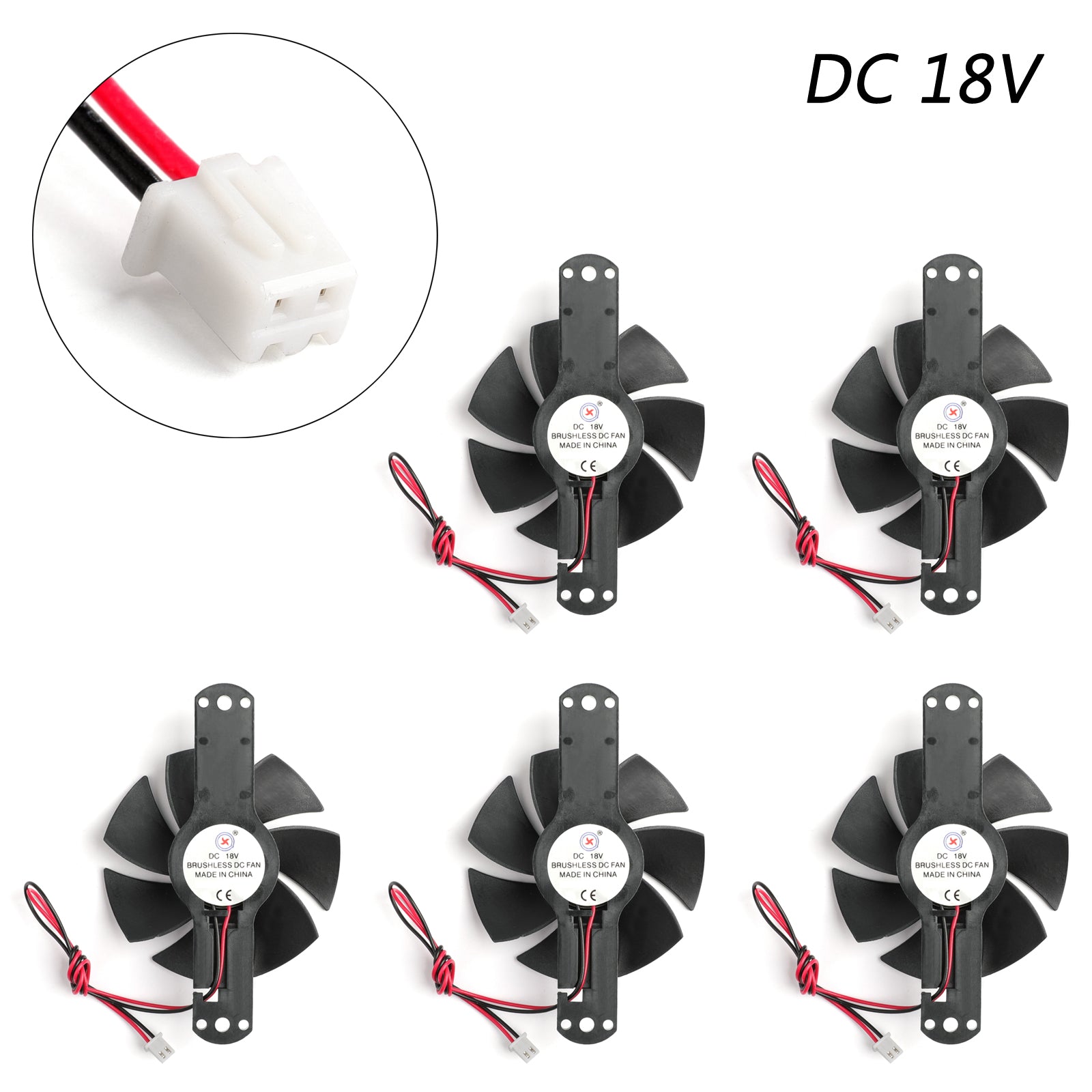 5PCS DC 18V Cooling Fan 9025S 90×25mm For Induction Cooker Brushless Plastic
