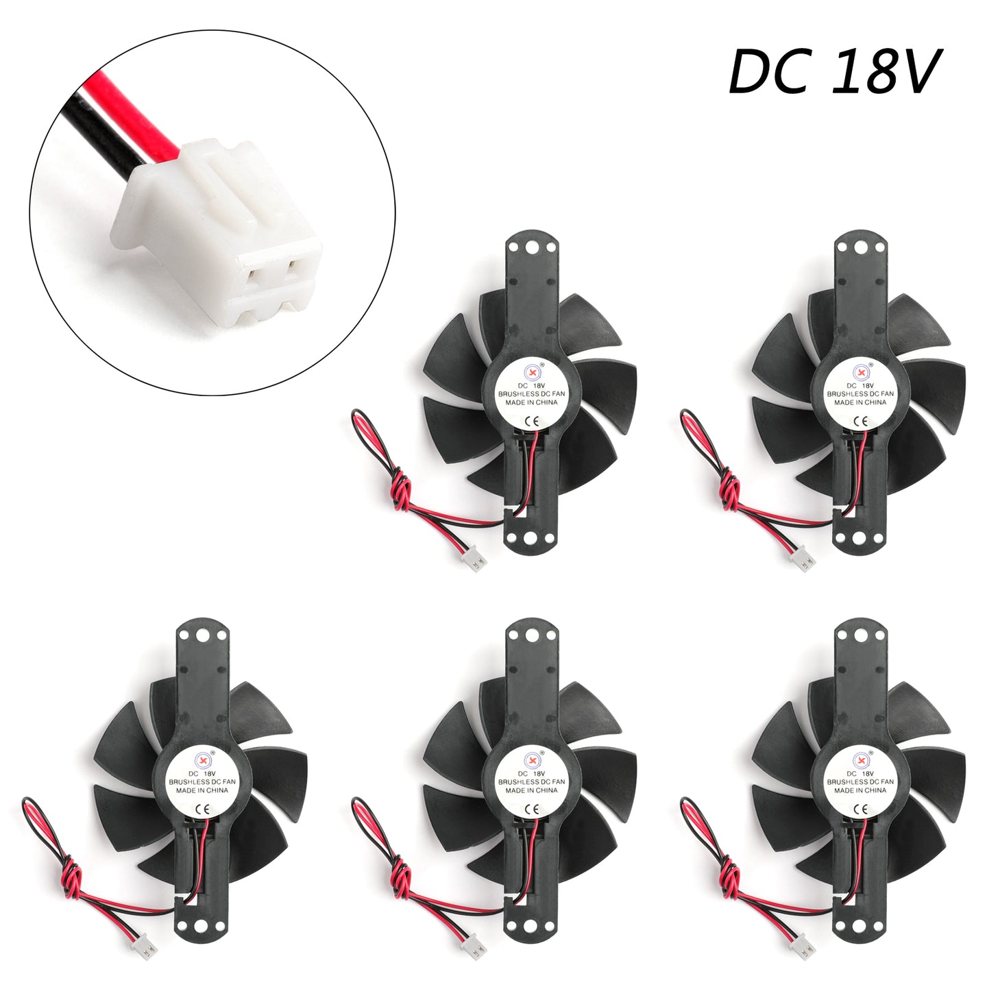 5PCS DC 18V Cooling Fan 9025S 90×25mm For Induction Cooker Brushless Plastic