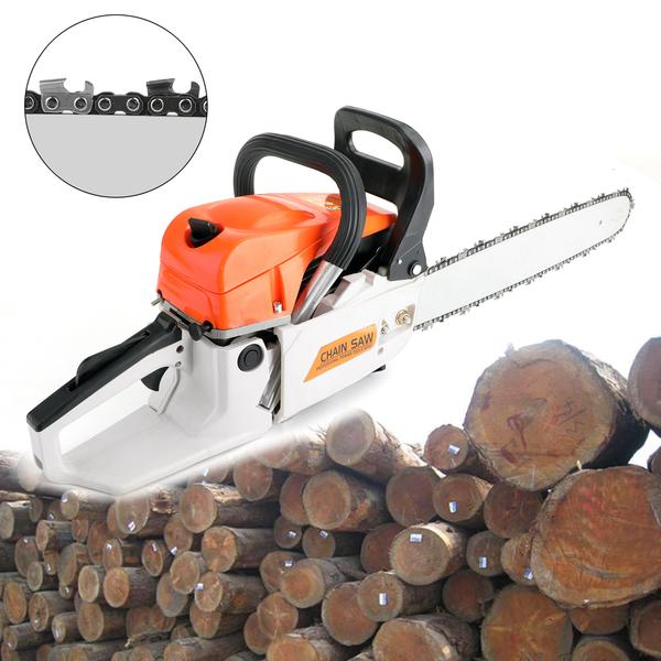 22'' 52CC Chain Saw Cutting Wood Aluminum Chain Saws Best Gasoline Chainsaws Red for Sale, 22'' 52cc Orange