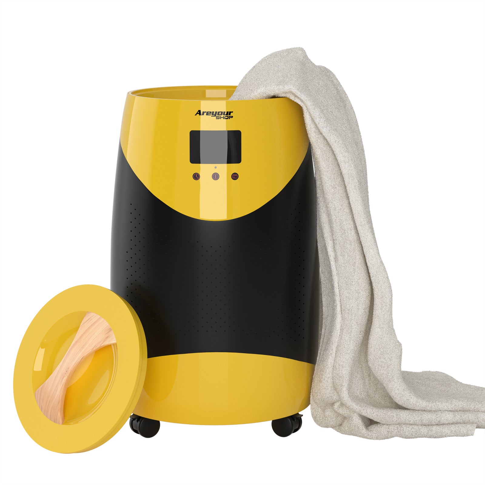 20L Bucket Style Large Towel Warmer Drying Rapid Heat-Up Auto Shut Off Yellow (Copy)