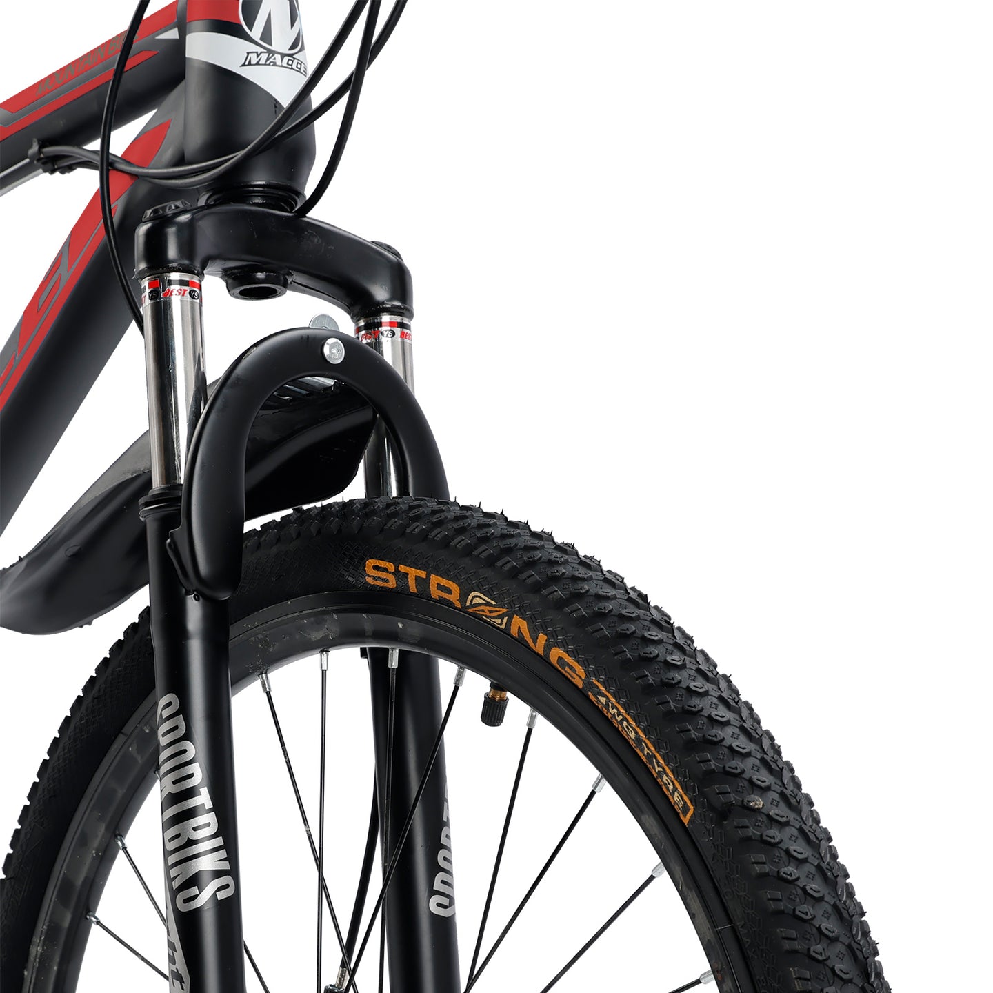 26 inch 24-Speed Mountain Bike with Suspension & Dual Disc Brakes