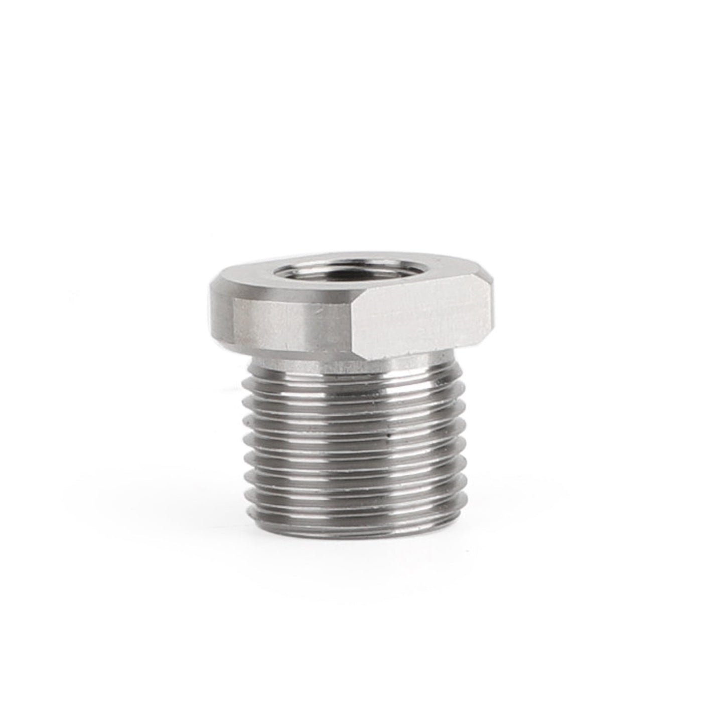 1/2-28 to 3/4-16 Threaded Oil Filter Adapter Stainless Steel
