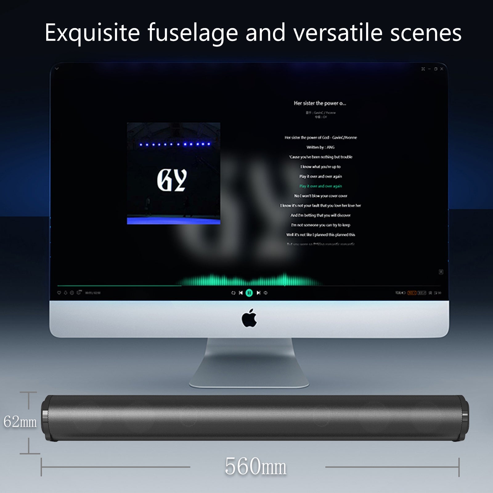 Bluetooth Wireless Sound Bar System – 4 Speaker Subwoofer for TV & Home Theater
