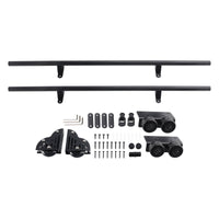 6.6FT Round Tube Rolling Library Sliding Ladder Hardware Kit with Brake