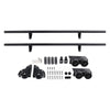 6.6FT Round Tube Rolling Library Sliding Ladder Hardware Kit with Brake