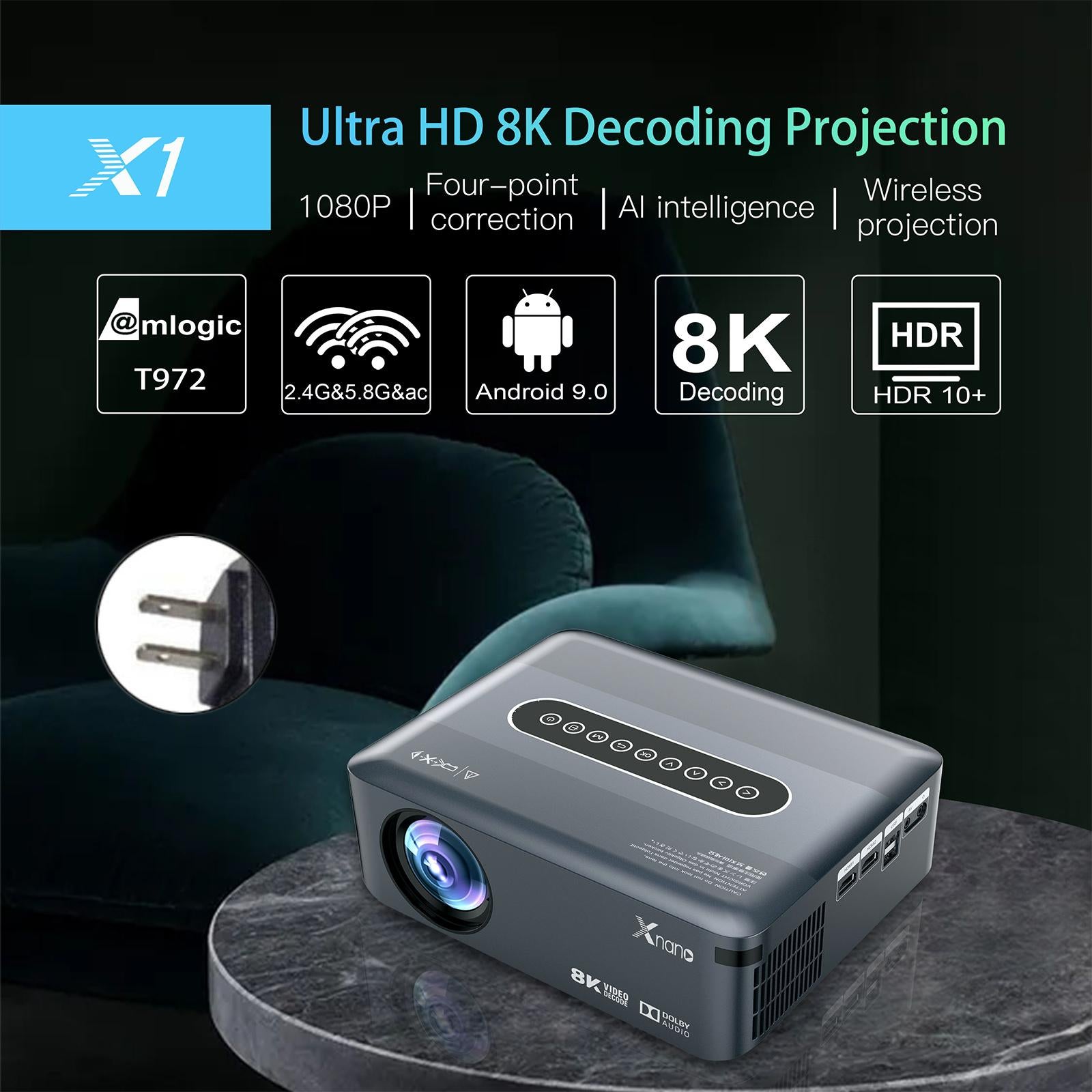 Smart Wireless Multi-Mode Remote Projector