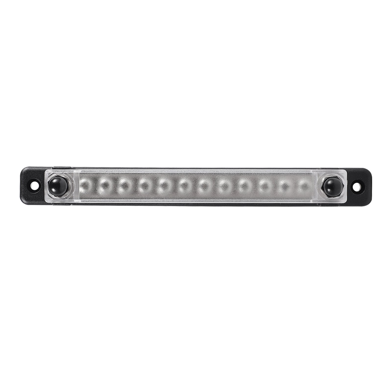 150A 12 Terminal Bus Bar Kit with Cover, Power & Ground Distribution Block for Automotive, Marine, RV & Solar