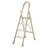 4-Step Ultra-Slim Folding Ladder, 2.8" Thick with Safety Handrail & Wide Anti-Slip Pedals, 330 lbs Capacity (White)