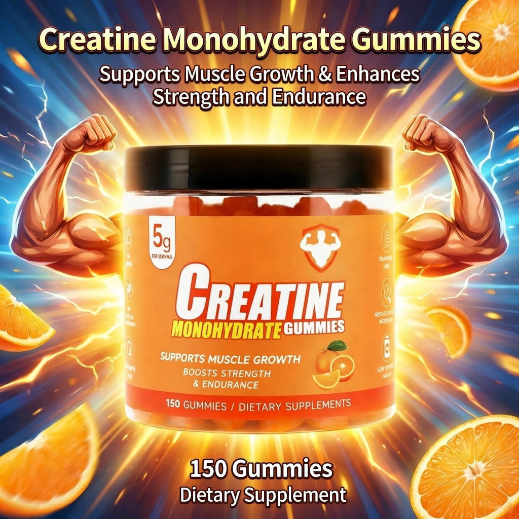 Topteng Orange-flavored Creatine Monohydrate Gummies