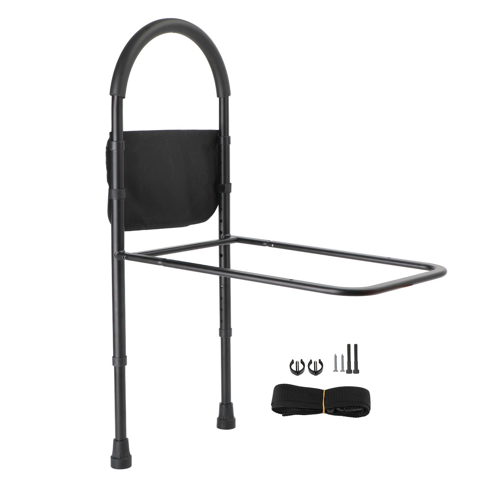 Foldable Bed Rail Safety Assist Handle Hand Guard Grab Bar Elderly Handicap
