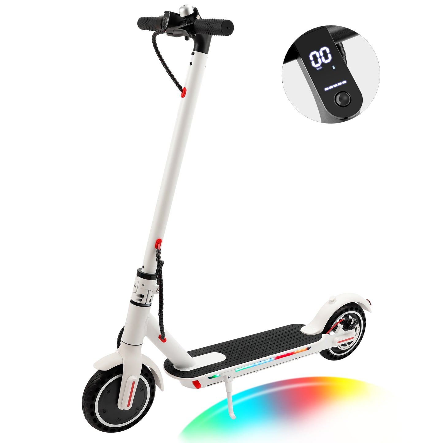 8.5" Folding Electric Scooter With app 350W 35KM Range 30km/h City Commute White (Copy)