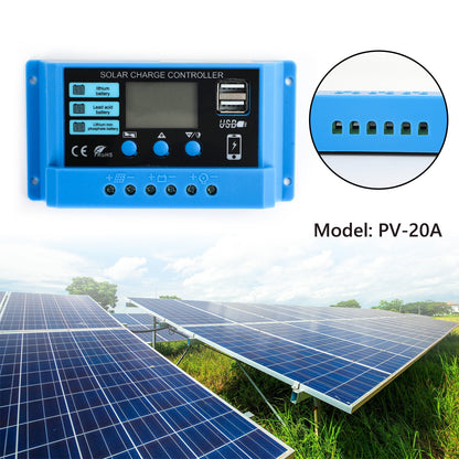 10A 20A 30A PWM Solar Charge Controller Regulator For Lifepo4 Lead Acid
