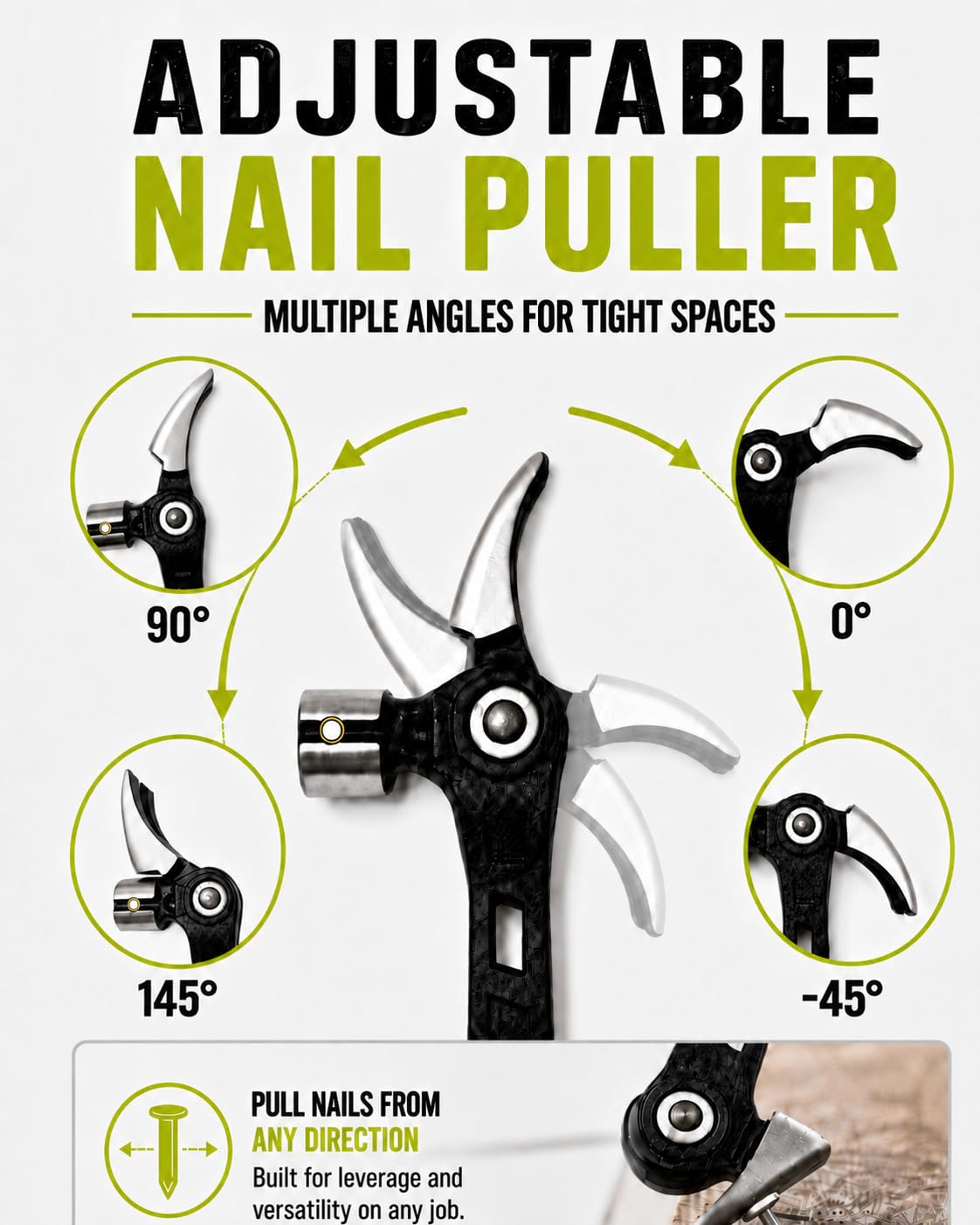 Adjustable Claw Hammer