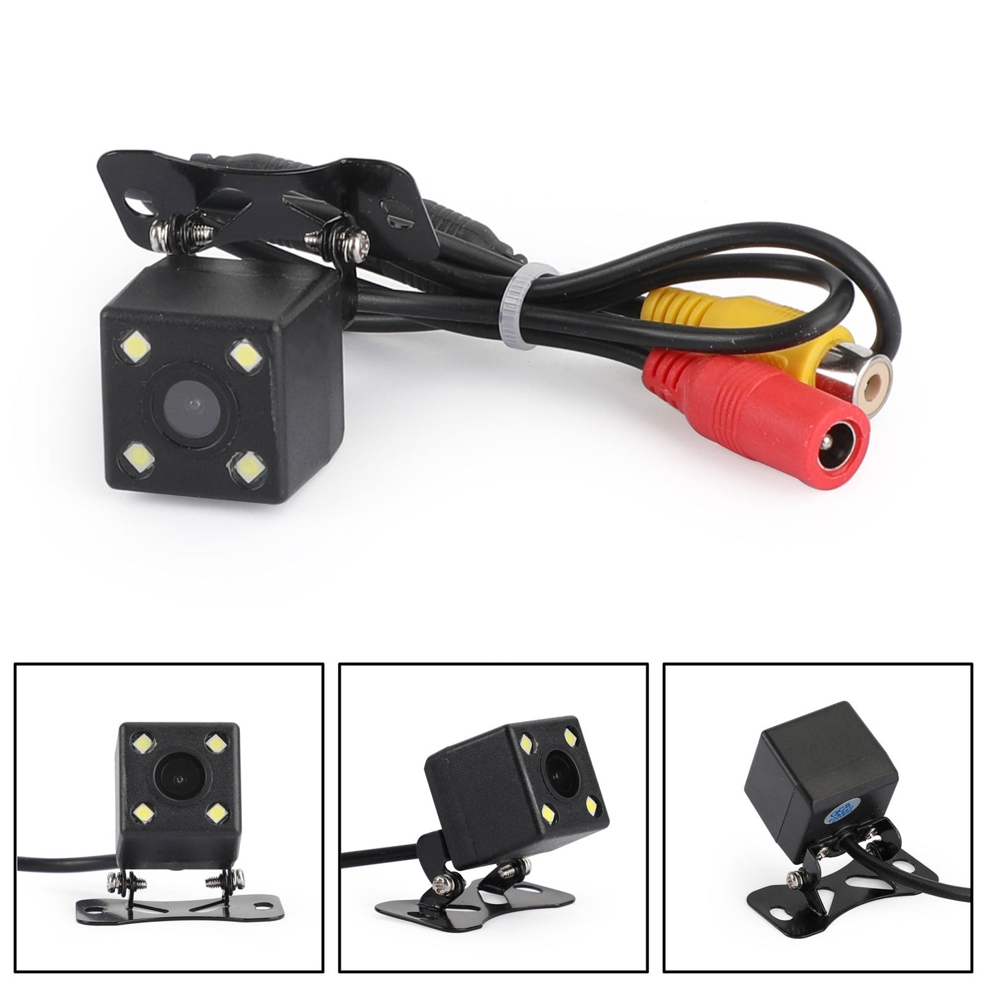 Universal 4 LED HD Reverse Backup CDD Camera Parking License Plate Camera