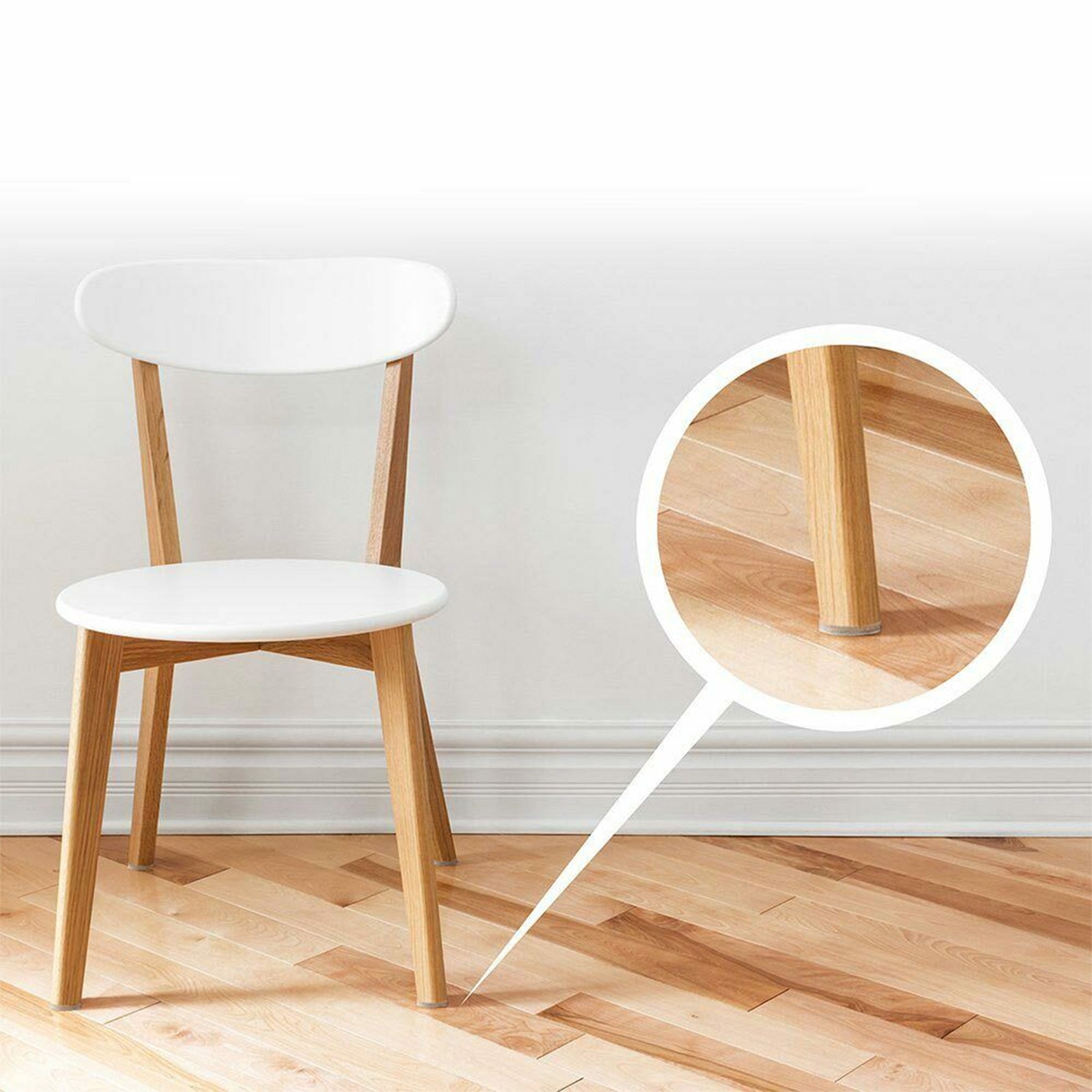 Furniture Table Chair Leg Non-Slip Self-Adhesive Floor Protector EVA Sticky Pads 20mm / 128pads