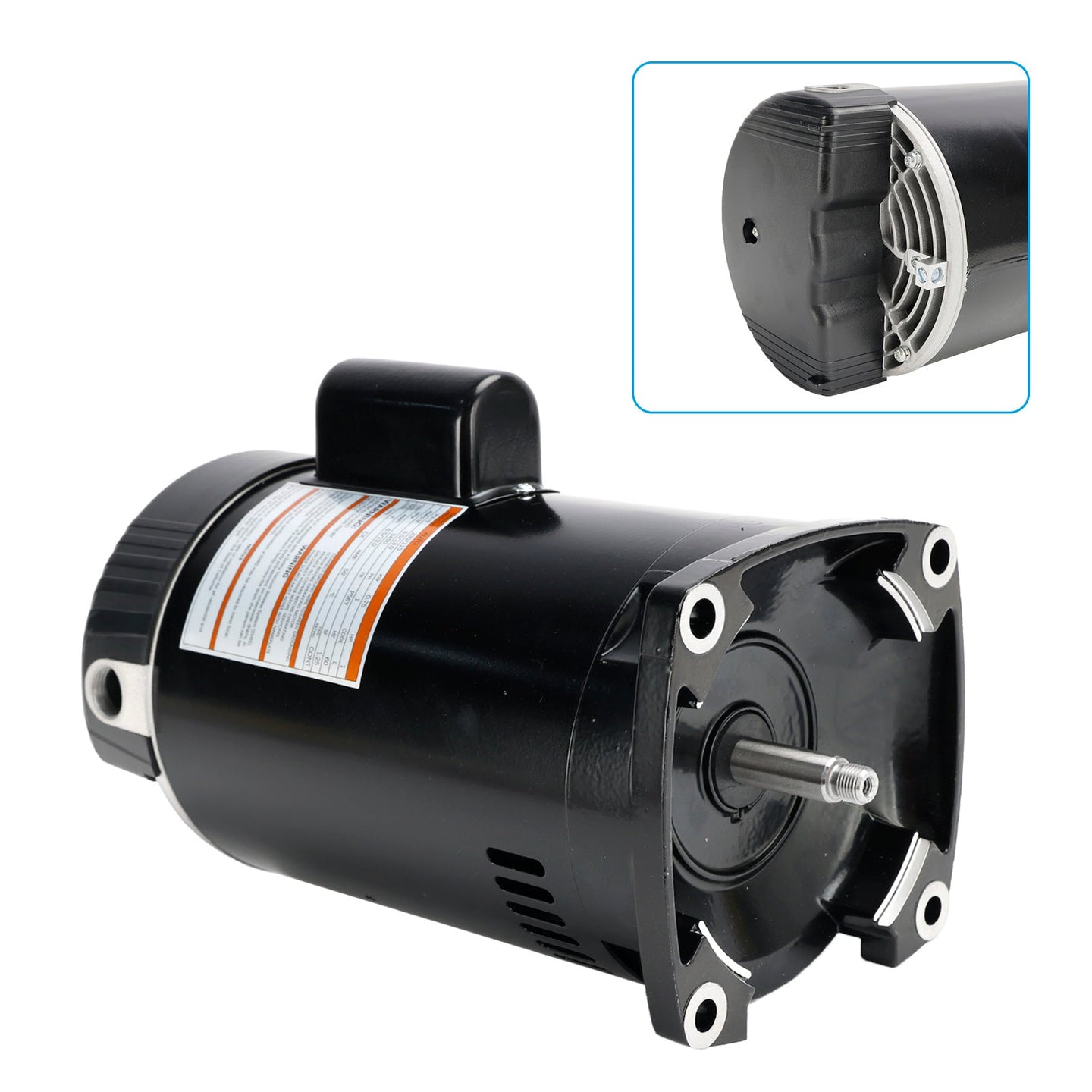 B2853 1HP 230/115V Single Speed Square Flange Pool Pump Motor
