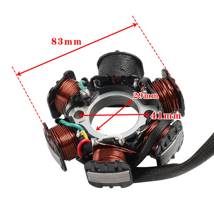 Honda Bali 50 DIO 50 Elite 50 SR50 SA50 SK50 6 Coil Stator Magneto 83mm