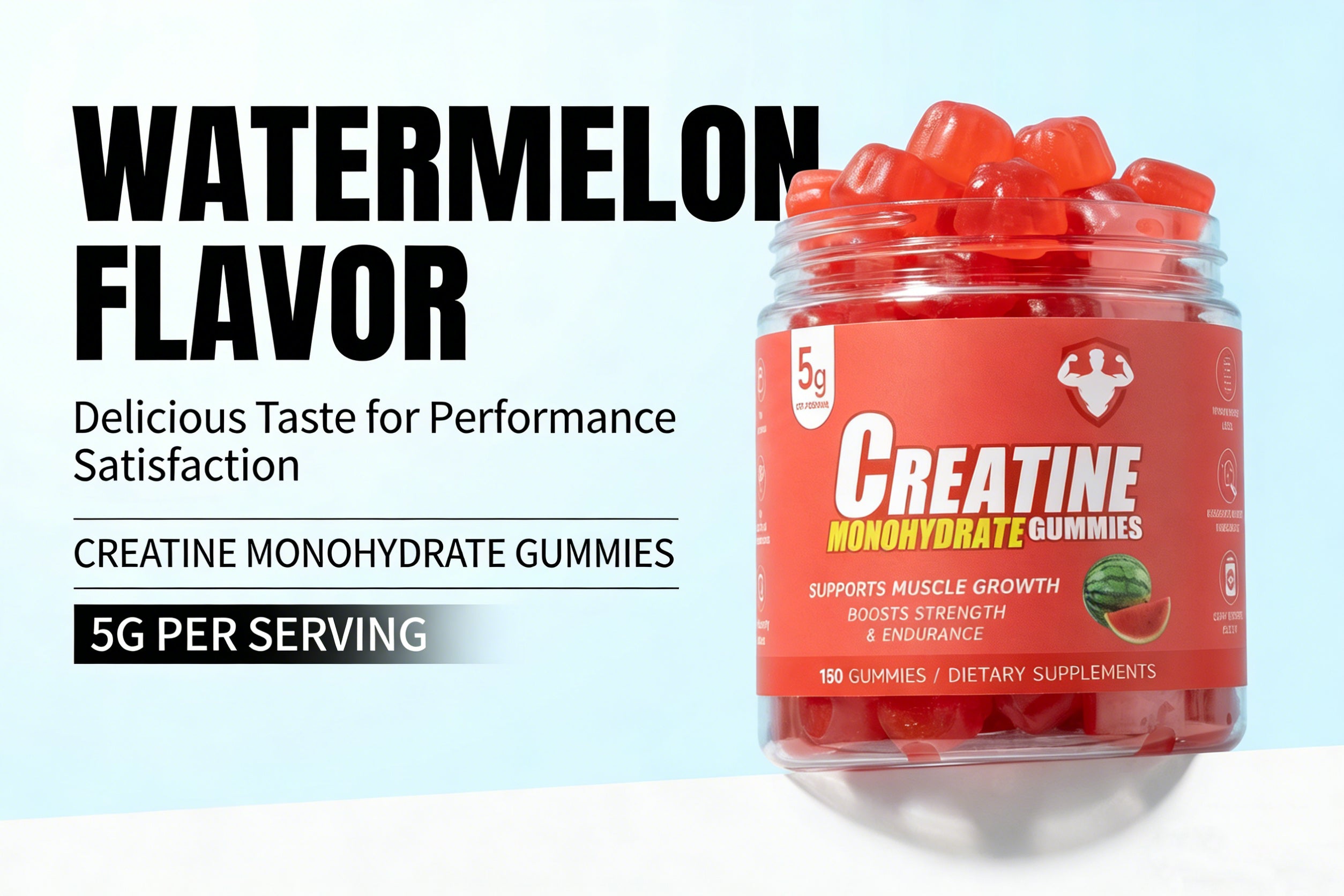 Topteng  Watermelon-flavored Creatine Monohydrate Gummies