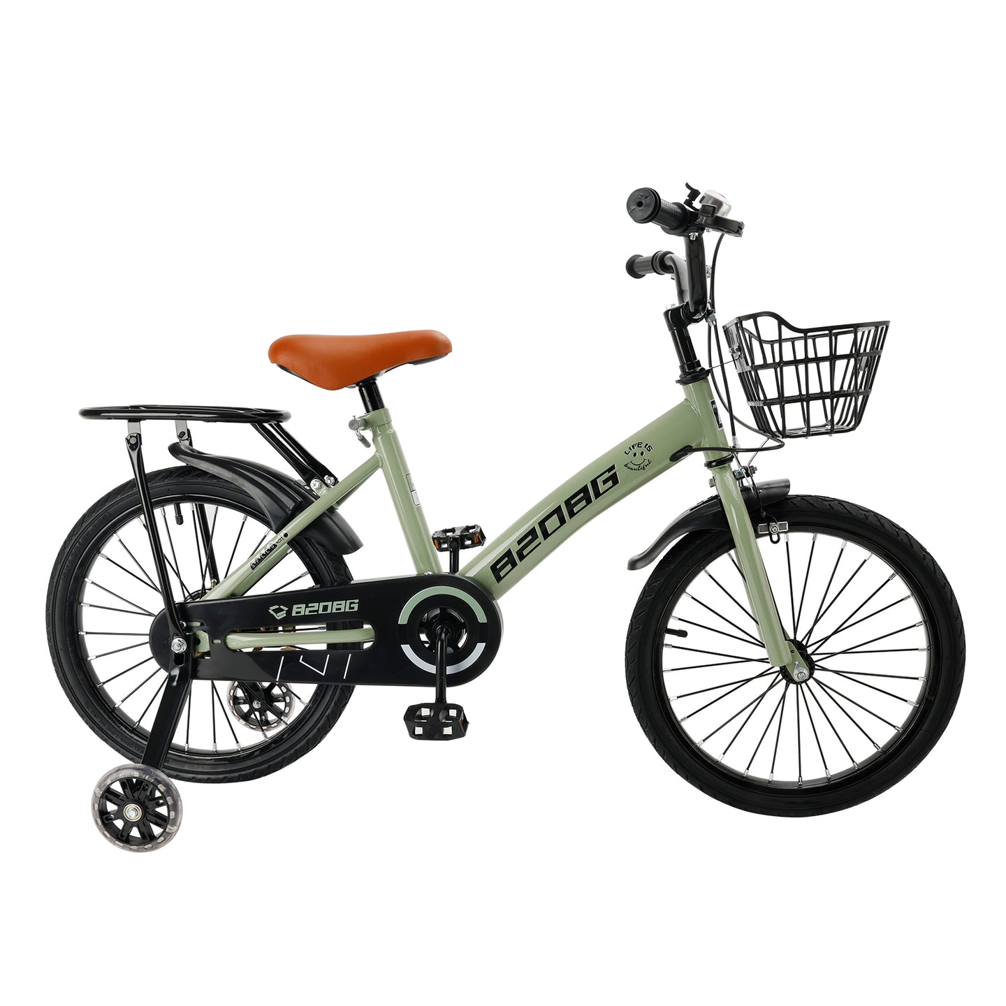 BMX Child Bike with auxiliary wheels