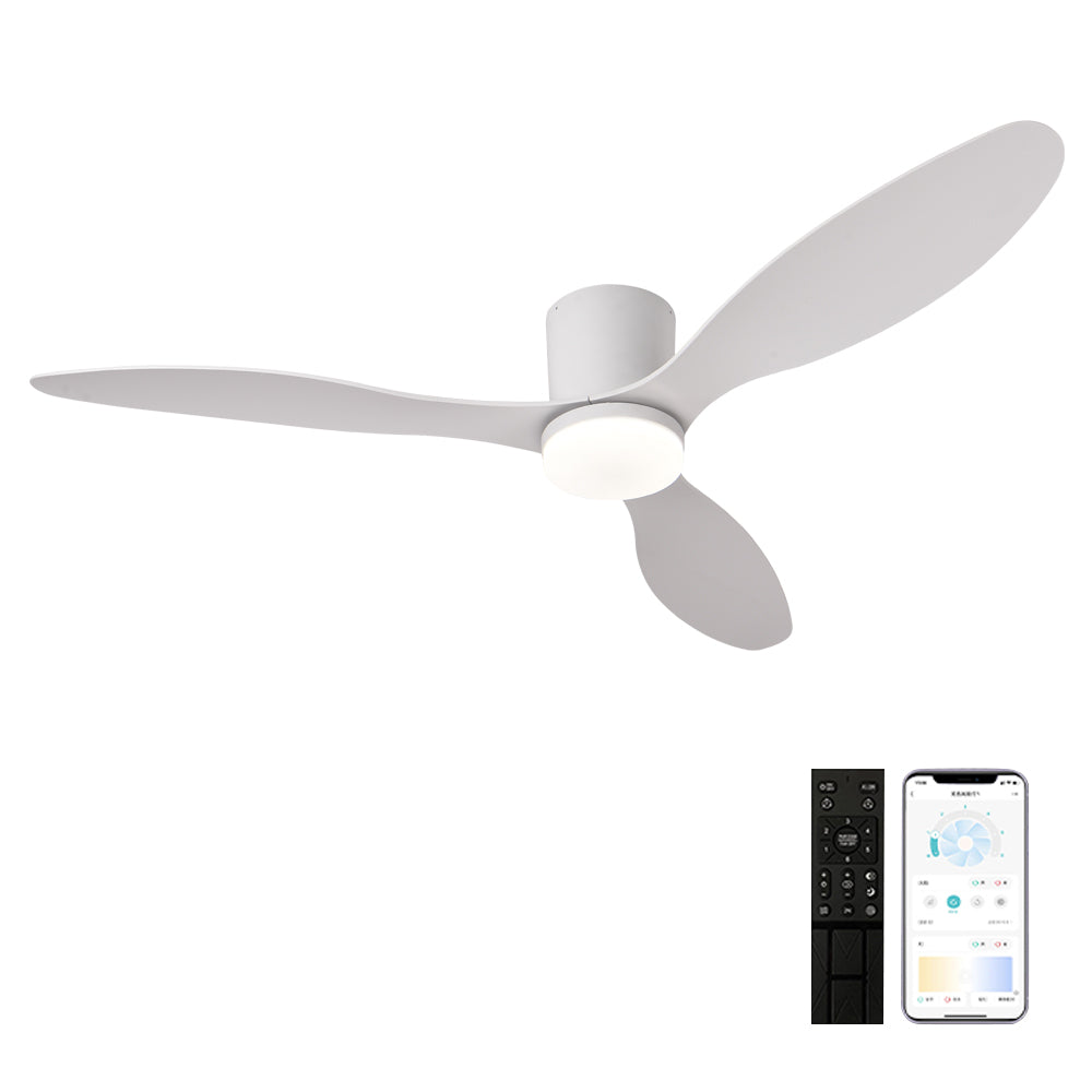 52inch 3 Blade Hugger Indoor Ceiling Fan with Remote Control