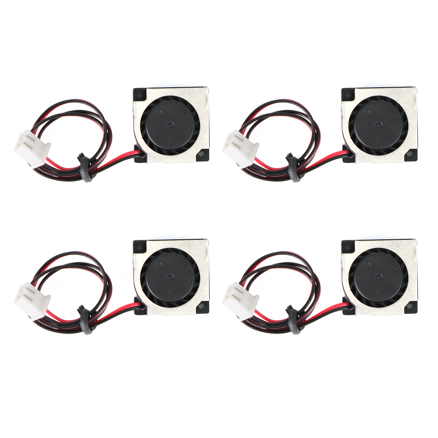 2 Pin Wire 4Pc Brushless DC Cooling Blower Fan 5V 20065VS 20x20x6mm