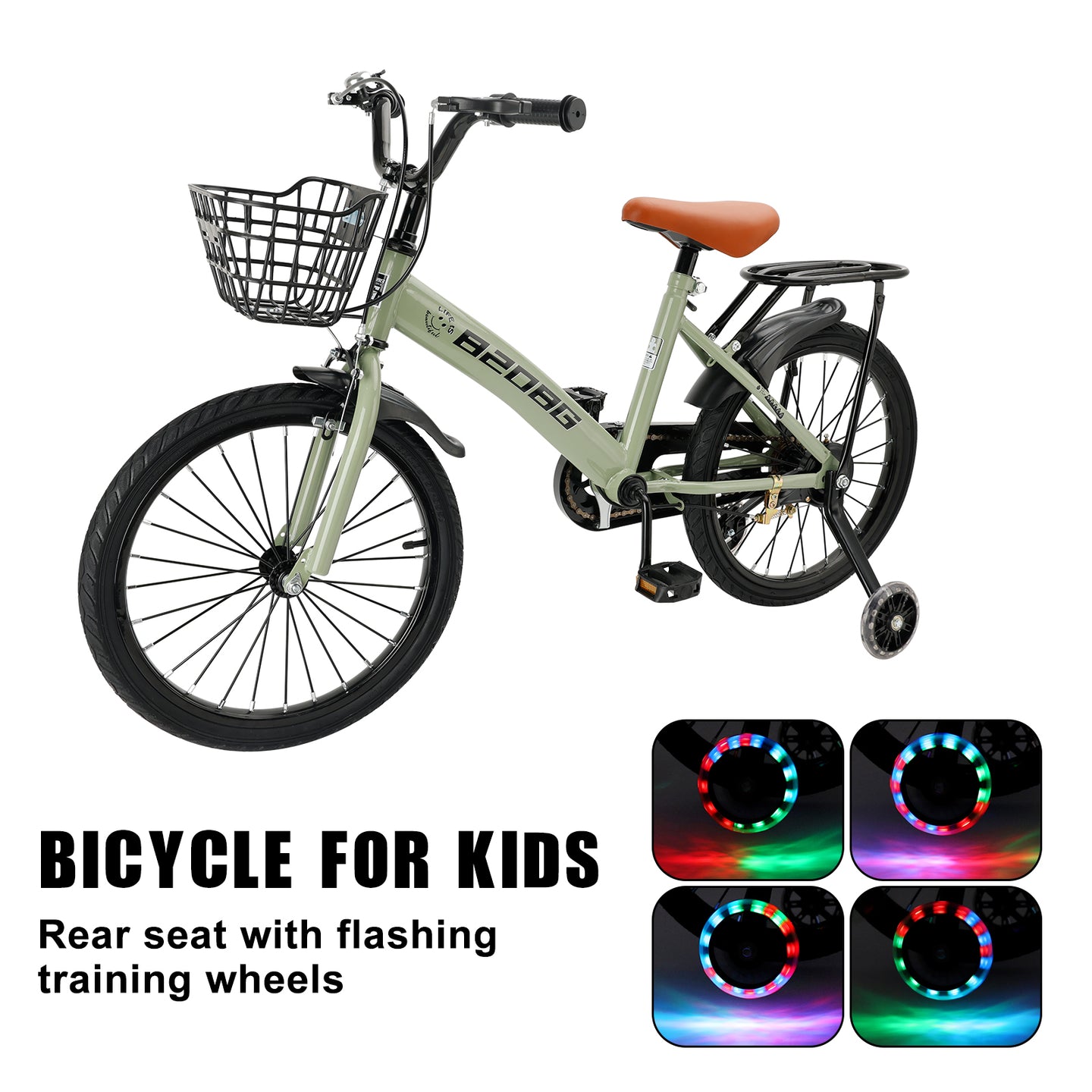 BMX Child Bike with auxiliary wheels