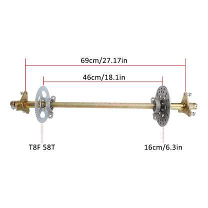 Various ATV Quad Go Kart Rear Live Axle Kit Sprocket Brake Wheel
