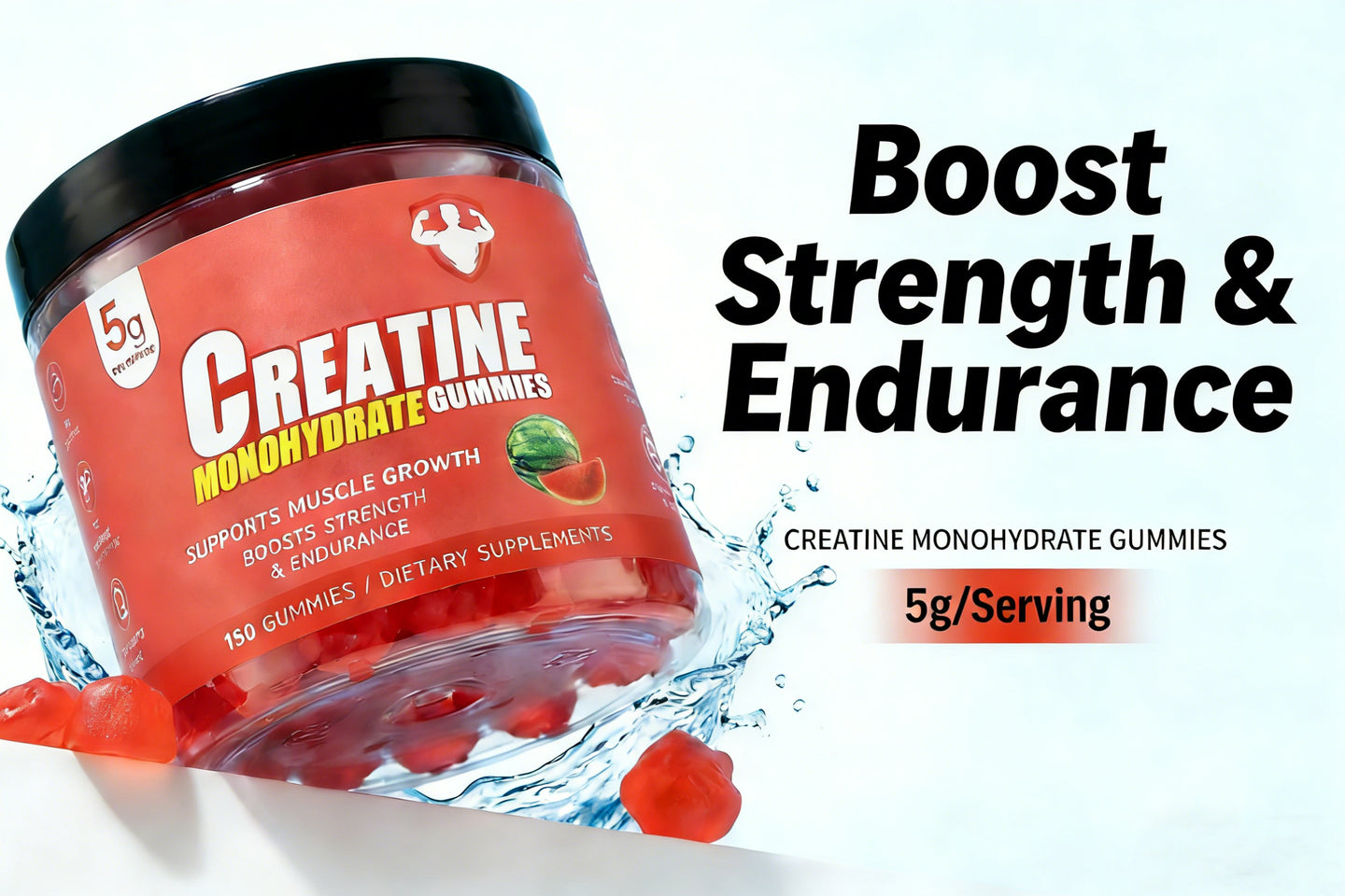 Topteng  Watermelon-flavored Creatine Monohydrate Gummies