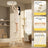 Stepladder, 3 Tiers, Foldable, Aluminum, Ladder, Load Capacity 330.7 lbs
