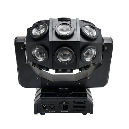 180W RGBW LED Moving Head Stage Light – 18 Beam Rotating DMX DJ Disco Party Effect