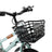 18" Children Bicycle Toddlers Bike with Training Wheels Basket Kickstand Red